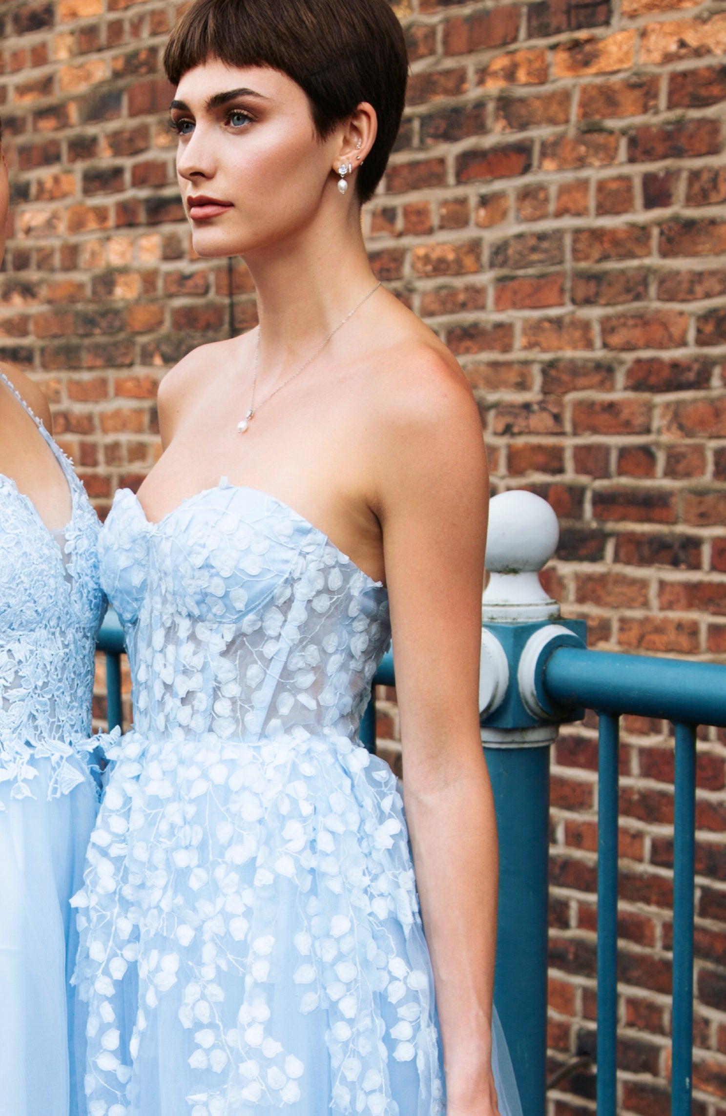 BIANCA | EMBELLISHED FALLEN PETAL BALL GOWN DRESS
