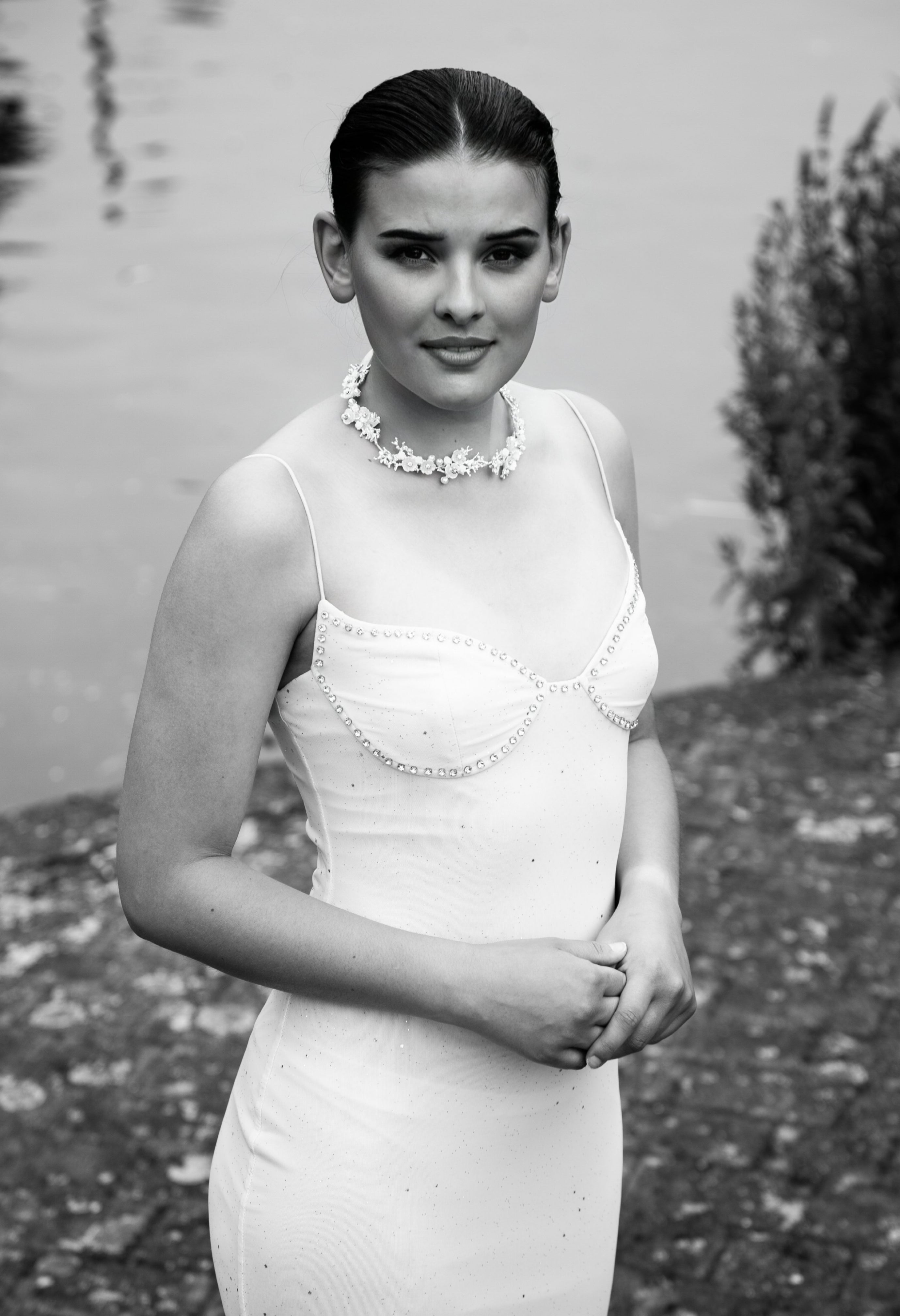 ISABELLE | FITTED EMBELLISHED GLITTER GOWN